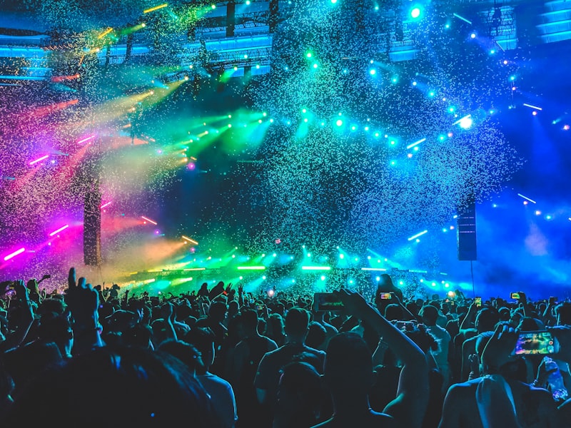Grime and hip hop stage lights