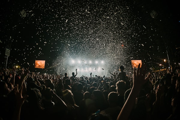 Crowd surfing festival