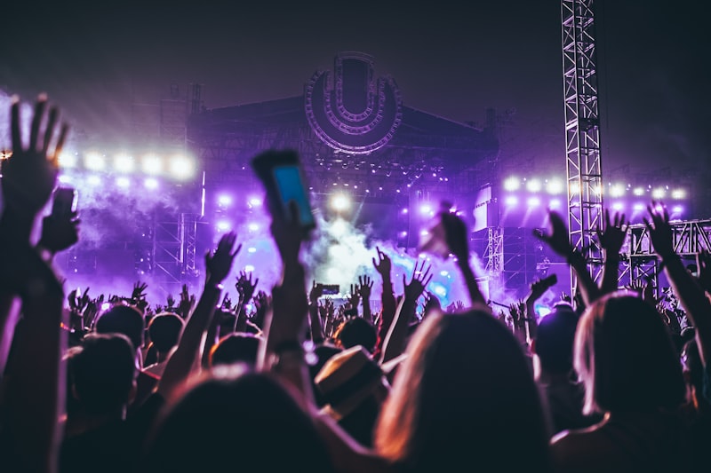 Main stage festival sunset